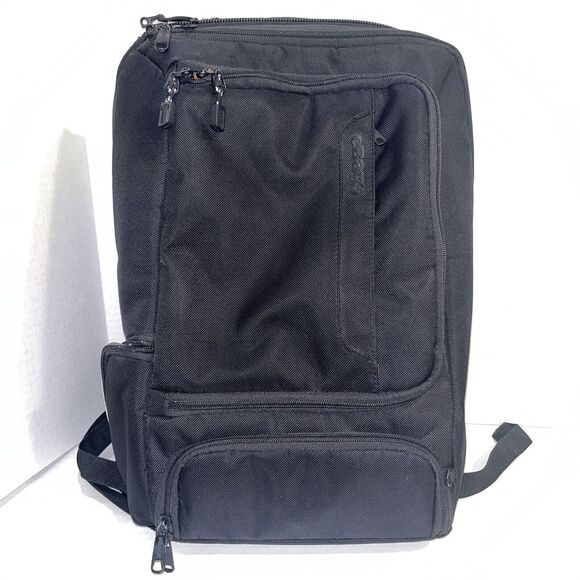 eBags EB2146-16 TLS Travel Professional Slim Laptop Backpack Black Orange - Picture 1 of 7